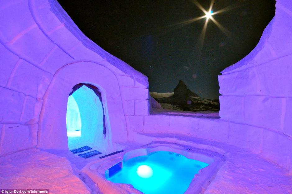 El hotel de hielo en Suiza