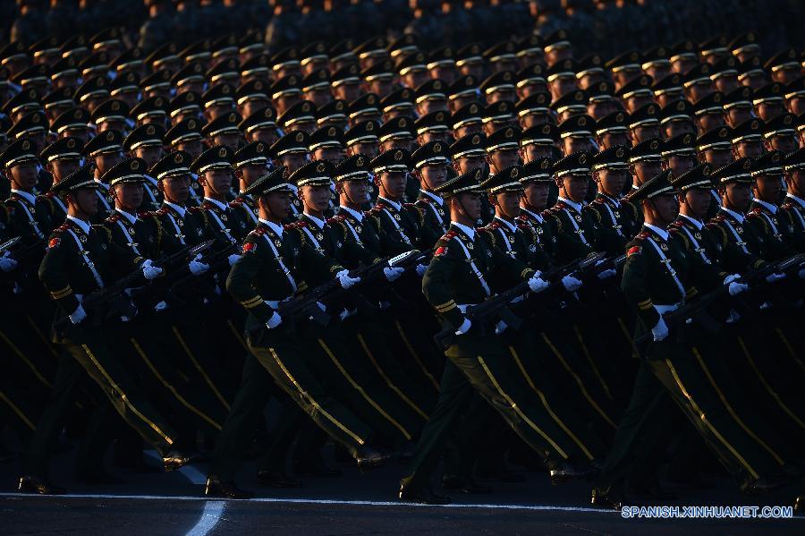 Tropas listas para desfile del Día de la Victoria de China