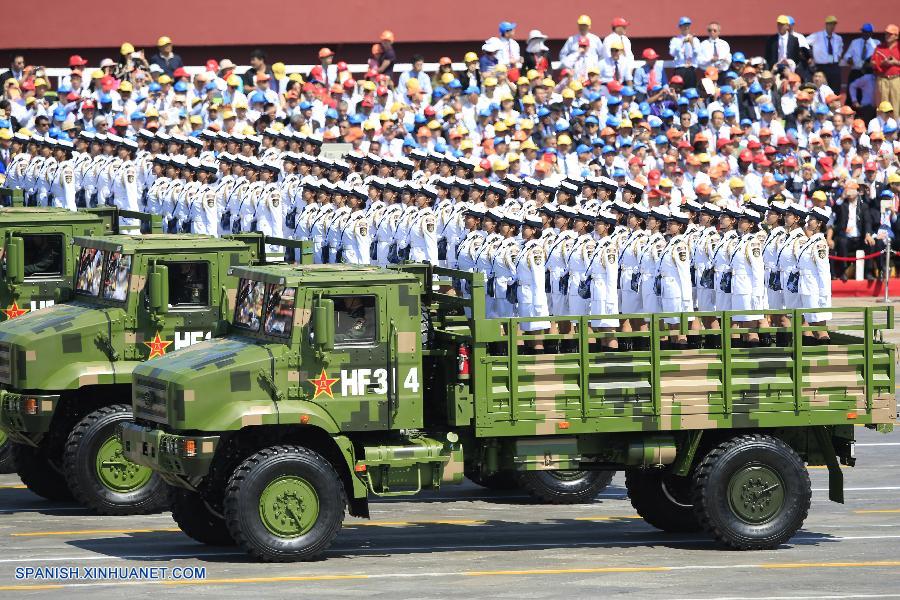 Tropas femeninas destacan en desfile del Día de la Victoria de China