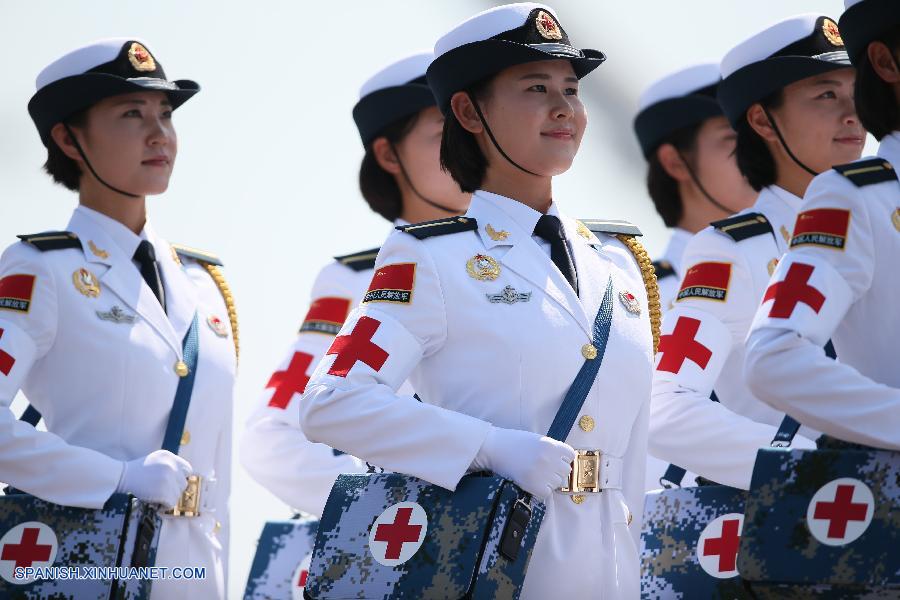 Tropas femeninas destacan en desfile del Día de la Victoria de China