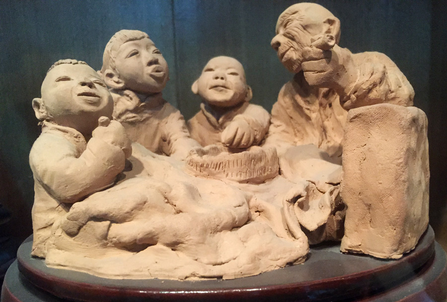 Figuras de arcilla de Yue Yunsheng. [Fotografía de Qin Fengjing/chinadaily.com.cn]