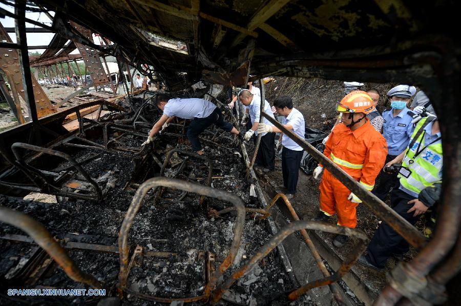 Accidente de tráfico deja 21 muertos y 11 heridos en centro de China