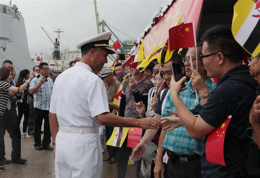 Flota naval china llega a Brunei en visita amistosa