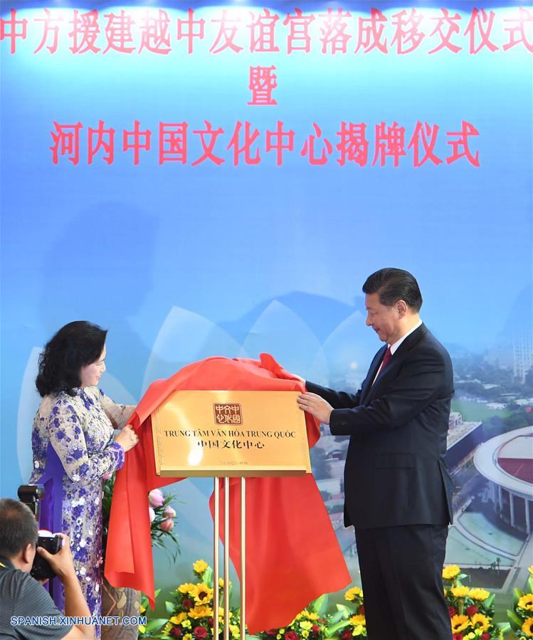 Presidente Xi inaugura Palacio de la Amistad Vietnam-China