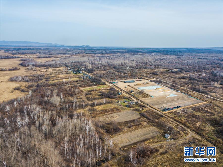 Vistas a la granja de soja cerca de la ciudad de Birobidzhan, en el óblast Autónomo Hebreo de Rusia (foto tomada el 19 de octubre). Agencia de Noticias Xinhua, reportero Zhang Ruoxuan.