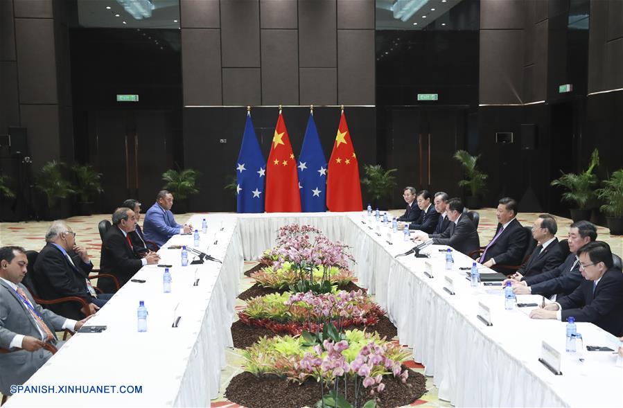 Xi se reúne con líderes de países insulares del Pacífico para impulsar cooperación de Franja y Ruta