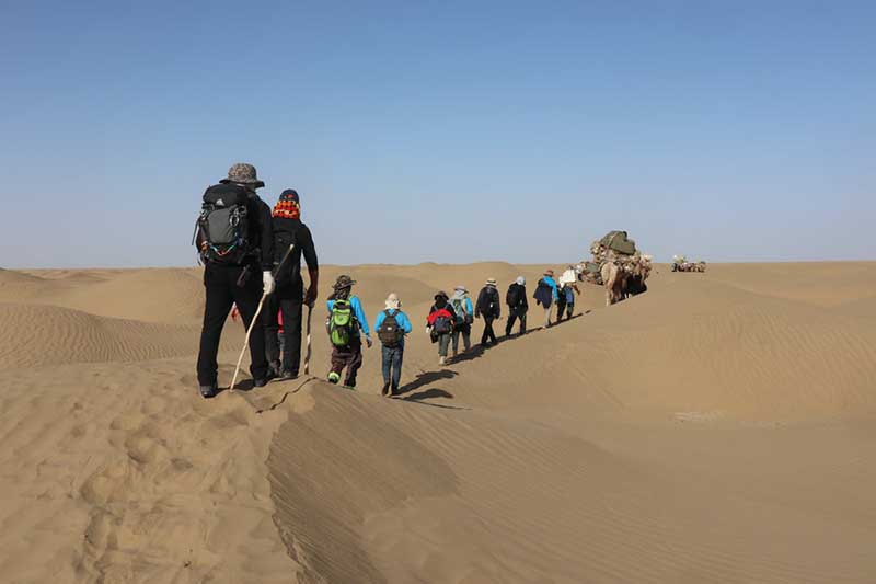 El equipo de investigación estuvo integrado por expertos de la Universidad de Renmin, la Academia de Ciencias de China y la Oficina de Reliquias Culturales del distrito de Hetian, en Xinjiang. [Foto: Li Xiao]