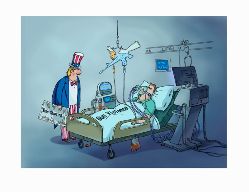 (Caricatura de Ma Hongliang)