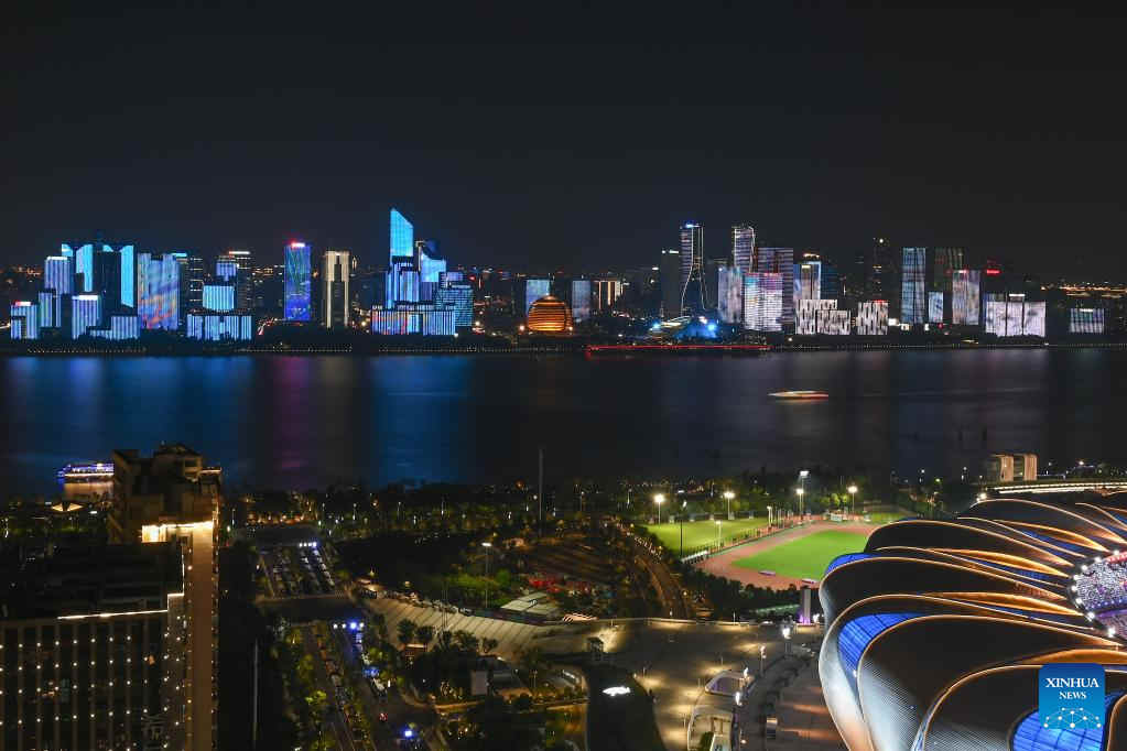 Vistas aéreas de Hangzhou, ciudad anfitriona de los 19o Juegos Asiáticos