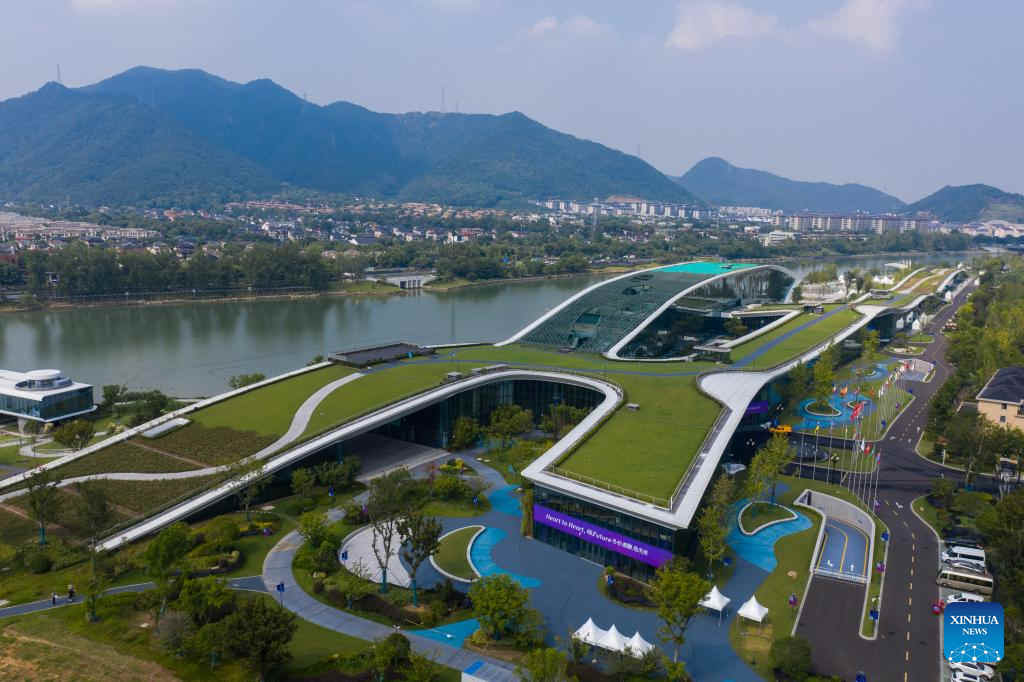 Vistas aéreas de Hangzhou, ciudad anfitriona de los 19o Juegos Asiáticos