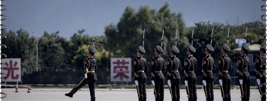 Imágenes del entrenamiento?militar para el desfile?del Día de la Victoria en China