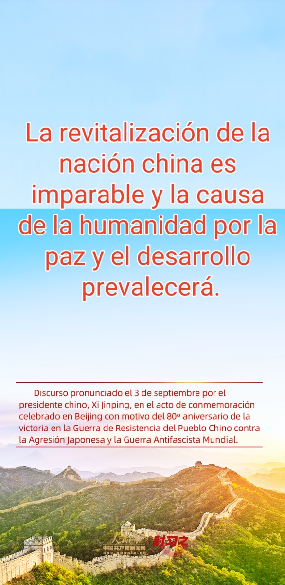 Palabras destacadas del discurso pronunciado por Xi en acto conmemorativo por 80o aniversario de la victoria contra agresión japonesa